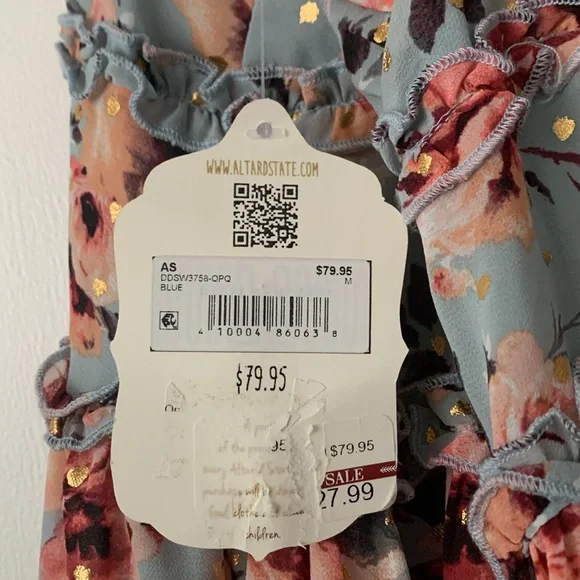 Gorgeous Altard State Babydoll Dress Size M NWT - Picture 4 of 9